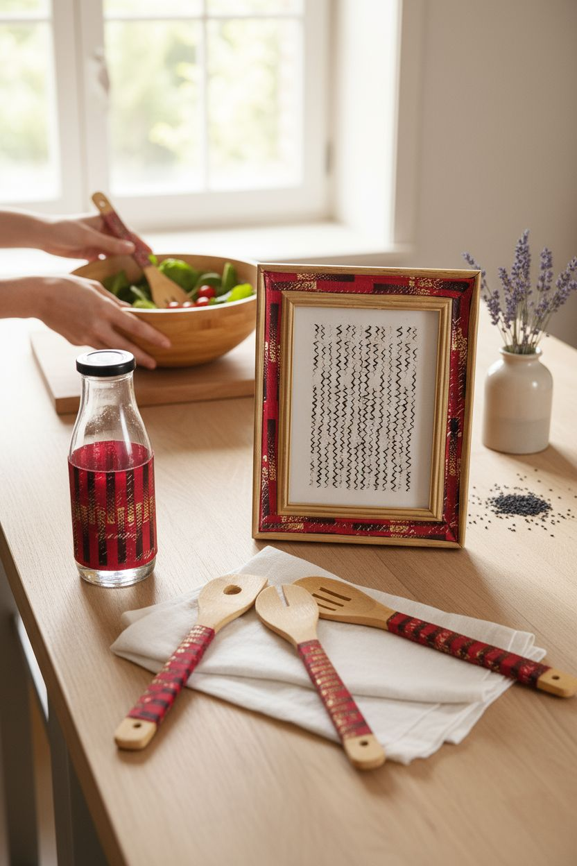 Kit déco et cuisine en pagne wax