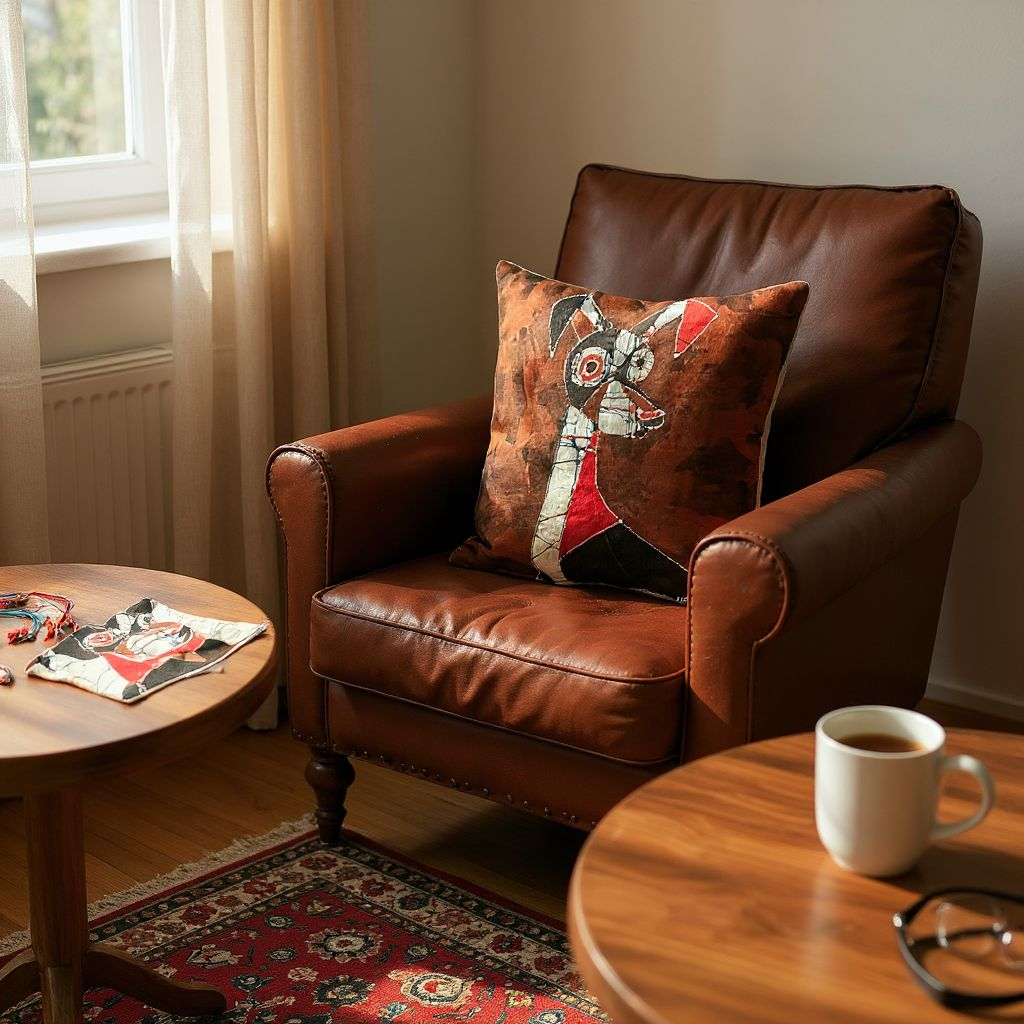 Batik Artisanal "Mon Chien Drôle" - Housse Coton Fait Main multi usages