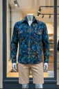 Chemise homme Jean en batik artisanal – Pièce unique, esprit authentique