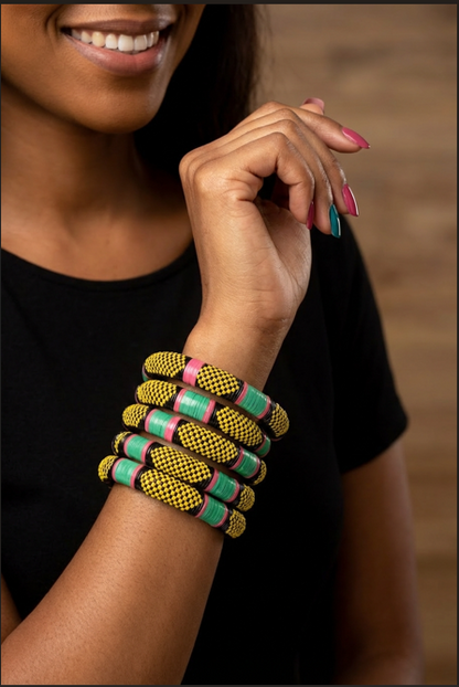 Ensemble de 5 bracelets en lanières tressées – Résilience & élégance ✨