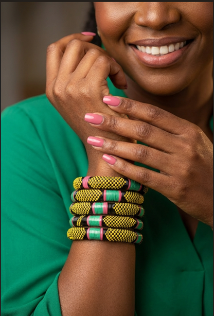 Ensemble de 5 bracelets en lanières tressées – Résilience & élégance ✨
