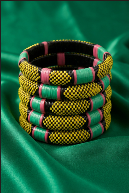 Ensemble de 5 bracelets en lanières tressées – Résilience & élégance ✨
