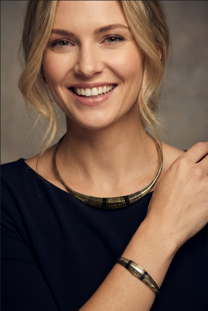 Ensemble de bijoux touareg – Collier & Bracelet en nickel