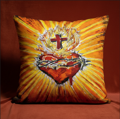 House en batik Saccré Coeur de Jésus 2 -  Carême : laisser battre le Cœur qui aime jusqu’au bout