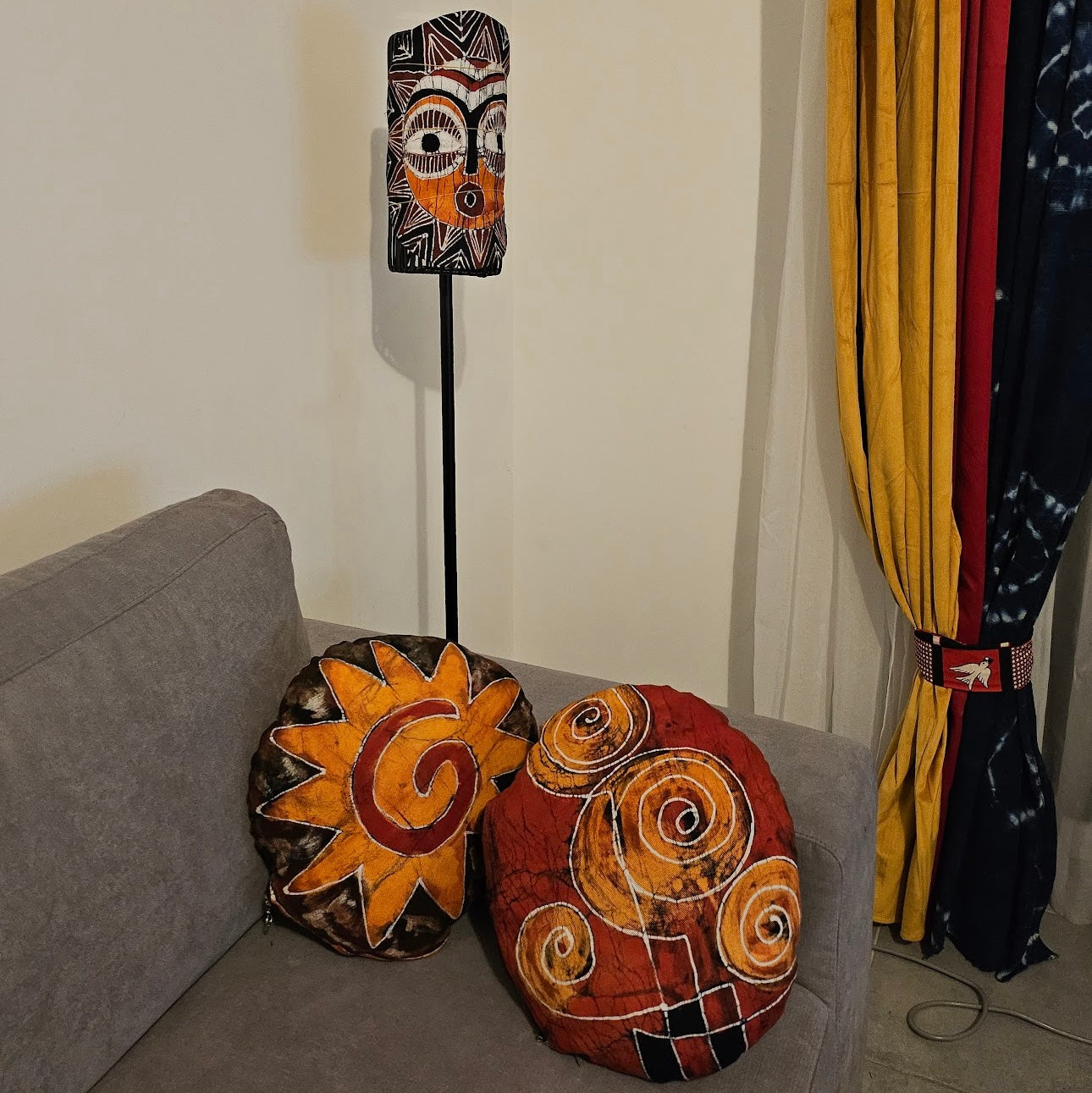 Housses de coussins et décoration de lampe – Ensemble assorti