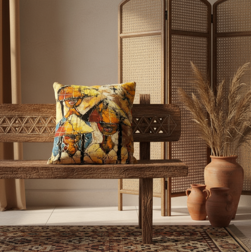 Batik Artisanal "Voyage au Vietnam" - Housse Coton Fait Main / Handmade African Batik Cover✨️