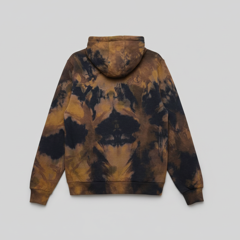 Pull-over à capuche en coton – Teinture artisanale Koko Donda (Burkina Faso)