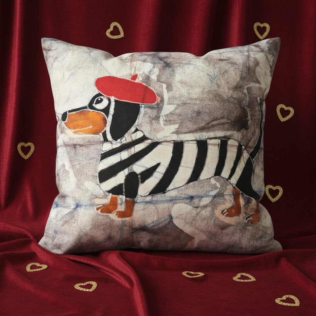 Housse en batik : Un cadeau qui fait sourire… et qui a du cœur 💘