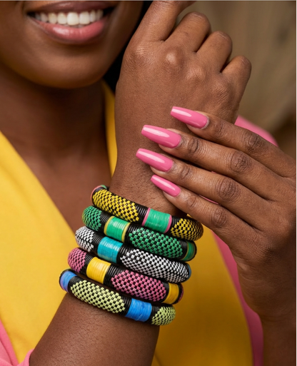 Ensemble de 5 bracelets en lanières tressées – Symbole de résilience ✨