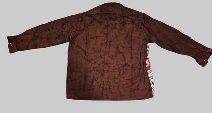 Chemise homme en coton custimisée en batik – Élégance authentique ✨