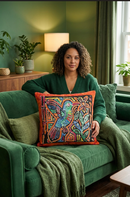 💝 Housse en batik : Un cadeau qui fait battre le cœur… et chanter la maison
