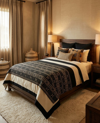 Etoffe bogolan du Mali – Pièce d’exception, art vivant