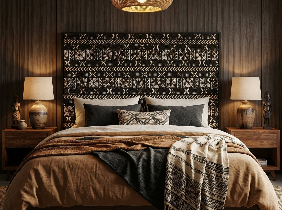 Etoffe bogolan du Mali – Pièce d’exception, art vivant