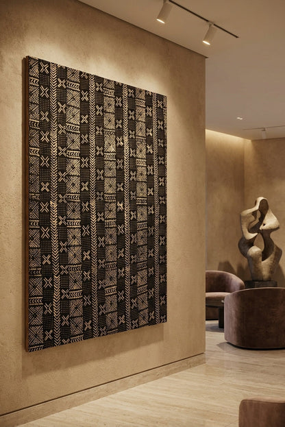 Etoffe bogolan du Mali – Pièce d’exception, art vivant