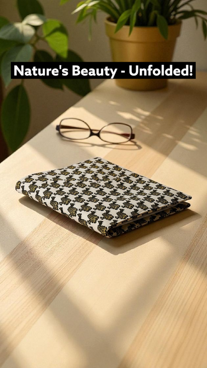 Protège-cahier en wax "Pintades d'Afrique "