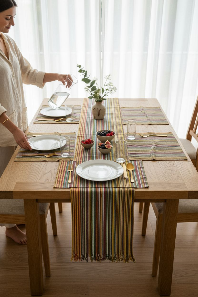 Parure de table en Faso Dan Fani