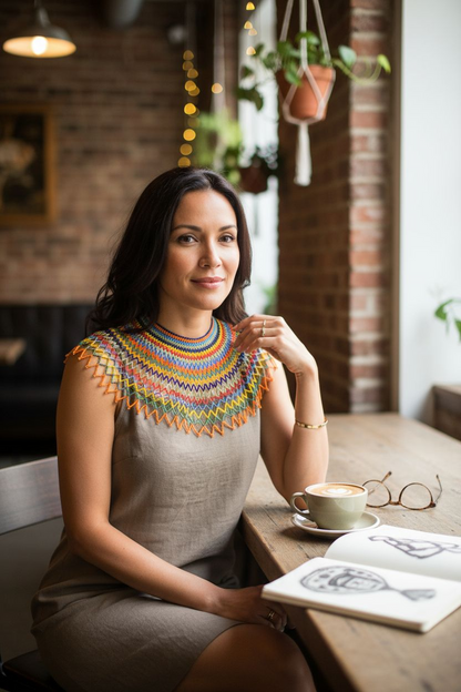 Superbe collier de perles d'Afrique du Sud
