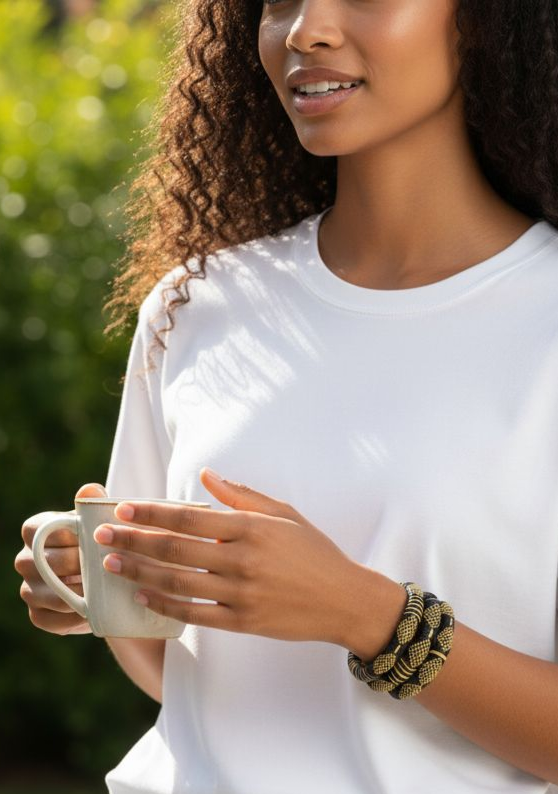 Les bracelets d'Awa : jaune et noir