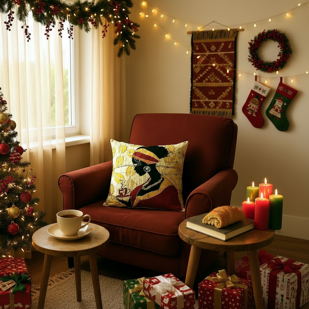 Batik Artisanal "La Femme" - Housse Coton Fait Main Multi usages