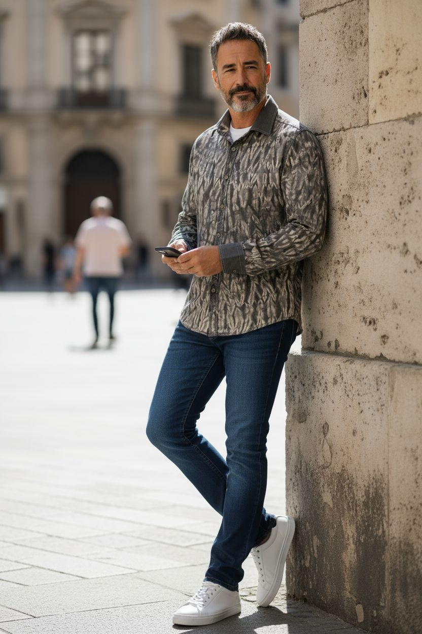 Chemise stylée teint en Koko Donda