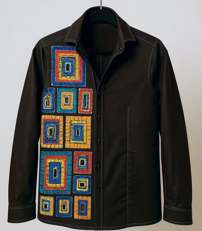 Chemise stylée en batik