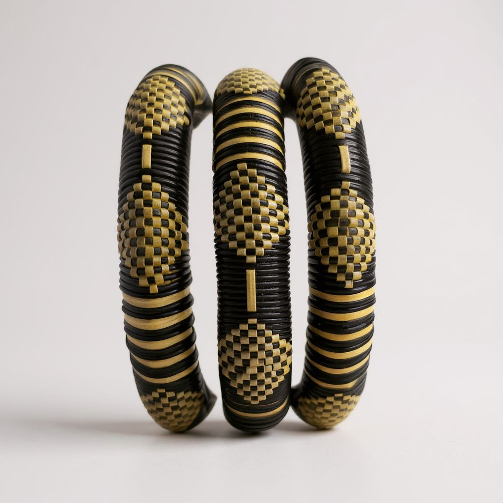 Les bracelets d'Awa : jaune et noir