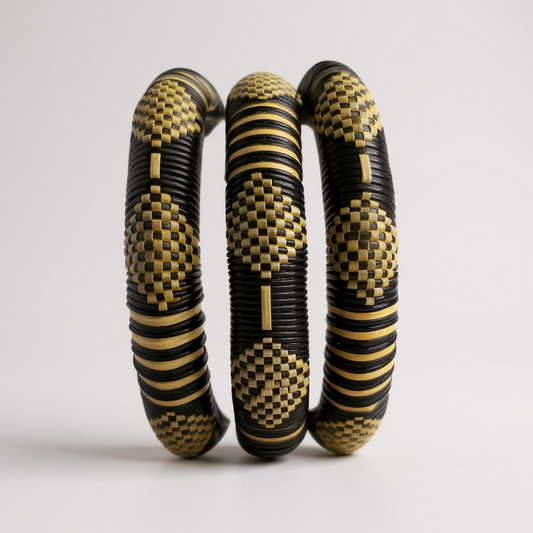 Les bracelets d'Awa : jaune et noir
