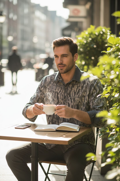 Chemise stylée teint en Koko Donda