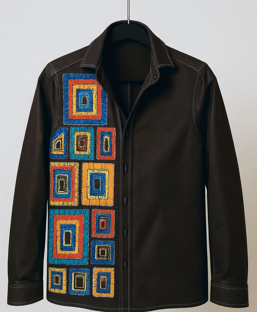 Chemise stylée en batik