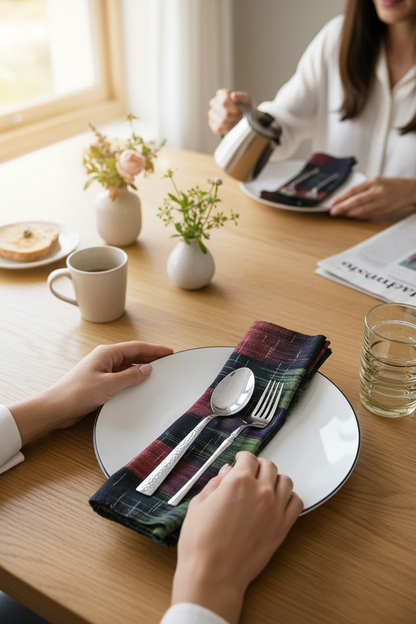 Ensemble chemin de table et serviettes en Faso Dan Fani