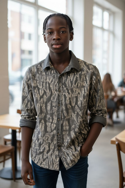 Chemise stylée teint en Koko Donda