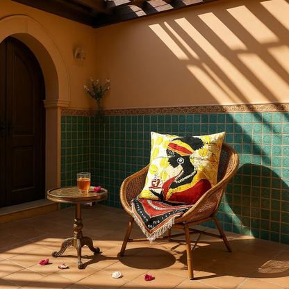 Batik Artisanal "La Femme" - Housse Coton Fait Main Multi usages