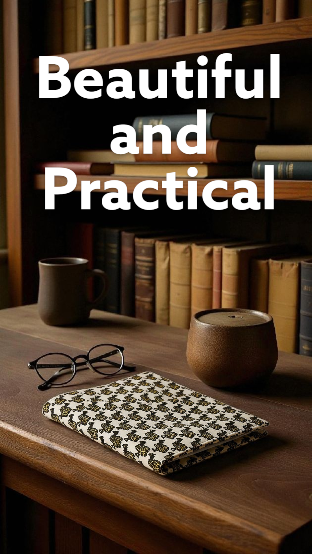 Protège-cahier en wax "Pintades d'Afrique "