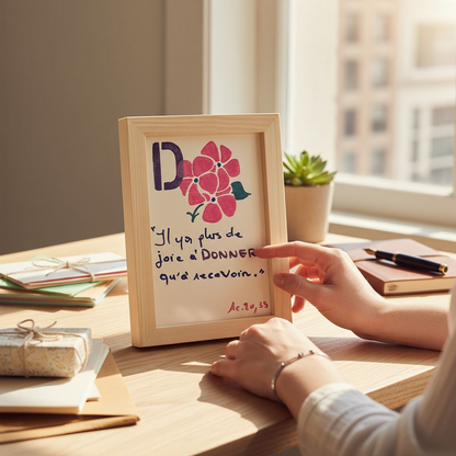 Lot 4 Tableaux "Paroles de sagesse "