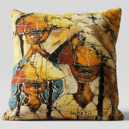 Batik Artisanal "Voyage au Vietnam" - Housse Coton Fait Main / Handmade African Batik Cover✨️