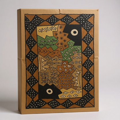 Étoffe en bogolan " Couleurs du Sahel "