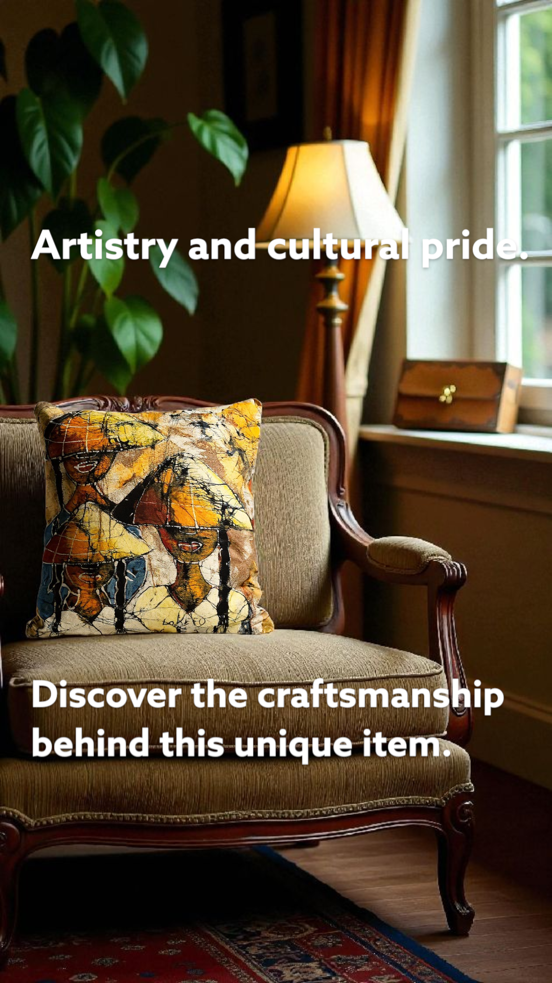 Batik Artisanal "Voyage au Vietnam" - Housse Coton Fait Main / Handmade African Batik Cover✨️