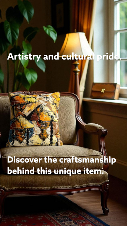 Batik Artisanal "Voyage au Vietnam" - Housse Coton Fait Main / Handmade African Batik Cover✨️