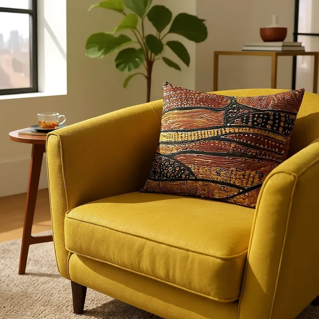 Batik Artisanal "Ondes et Dunes" - Housse Coton Fait Main multi usages