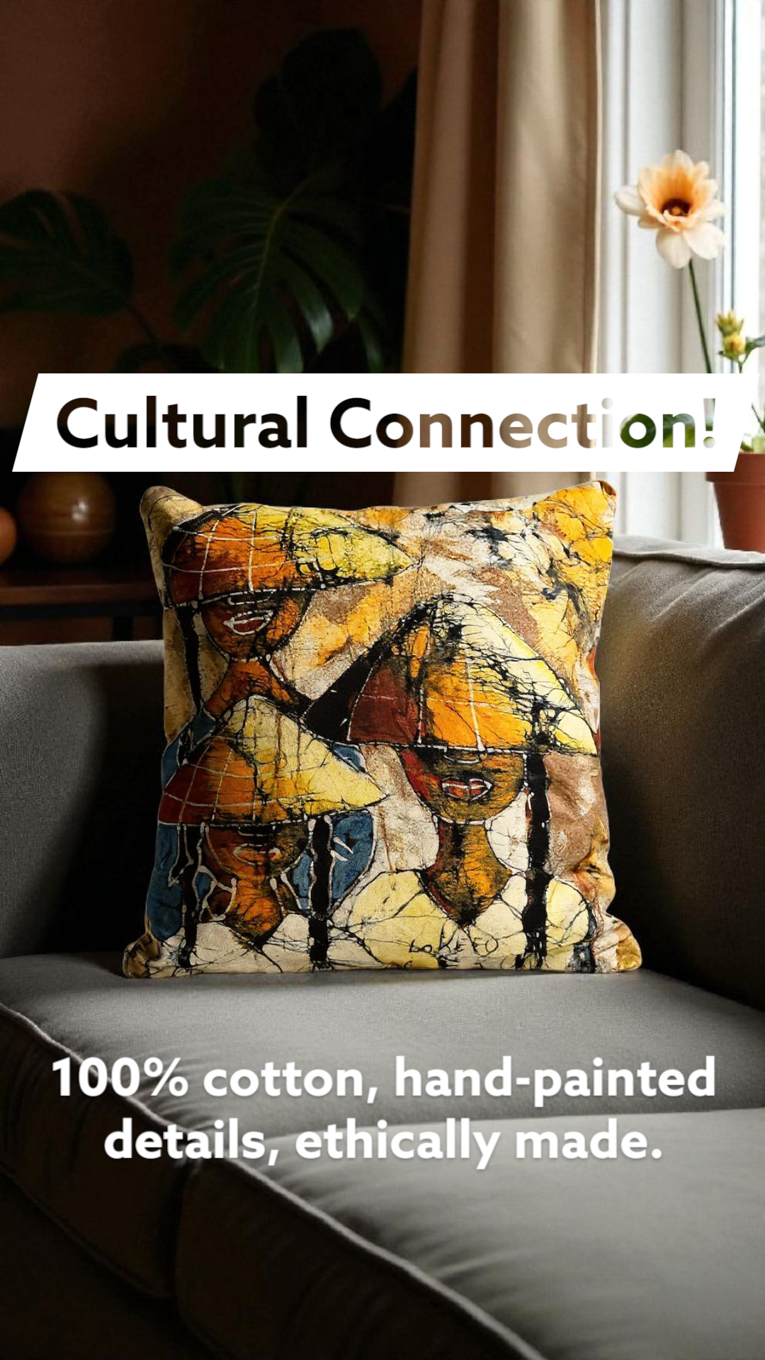 Batik Artisanal "Voyage au Vietnam" - Housse Coton Fait Main / Handmade African Batik Cover✨️