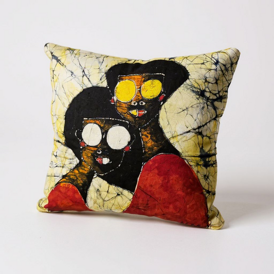 Batik Artisanal "Mes Copines d'Asie" - Housse Coton Fait Main multi usages