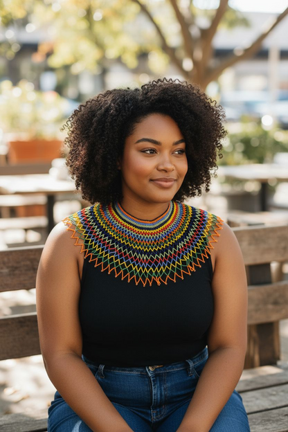 Collier filet de perles joyeuses