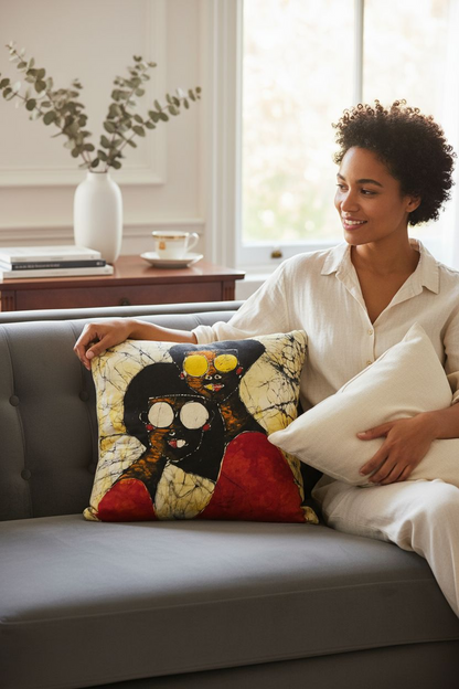 Batik Artisanal "Mes Copines d'Asie" - Housse Coton Fait Main multi usages