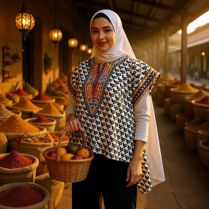 Tunique ample en wax