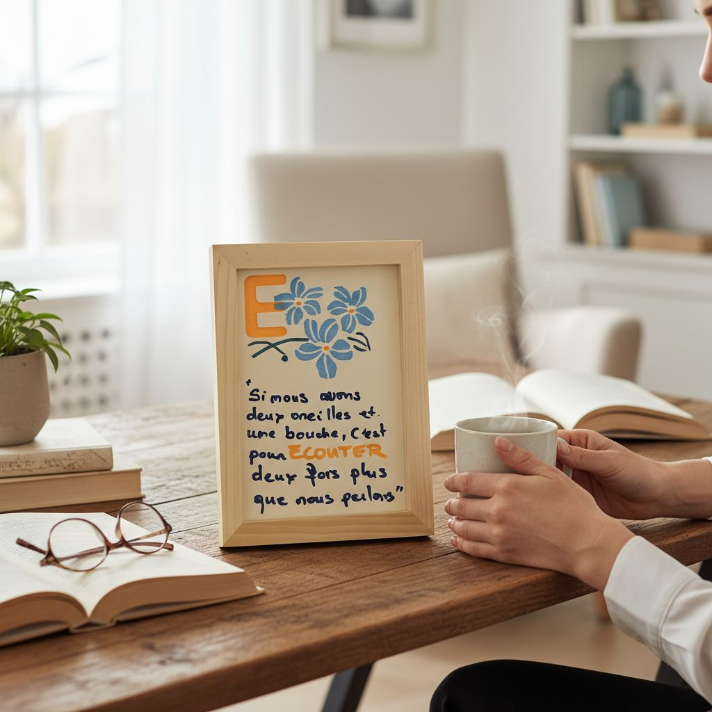 Lot 4 Tableaux "Paroles de sagesse "