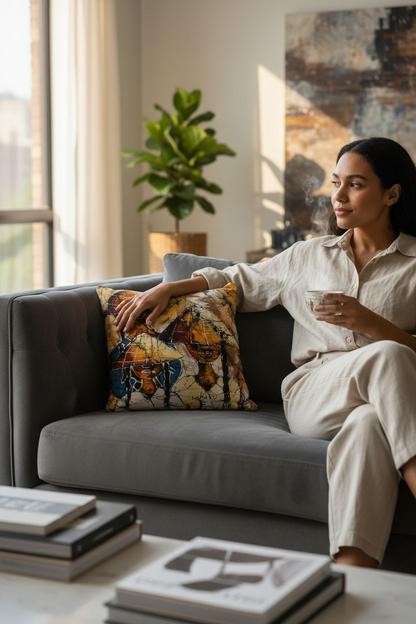 Batik Artisanal "Voyage au Vietnam" - Housse Coton Fait Main / Handmade African Batik Cover✨️