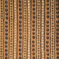 Étoffe bogolan artisanale Terre d’Afrique, ocre noir et écru